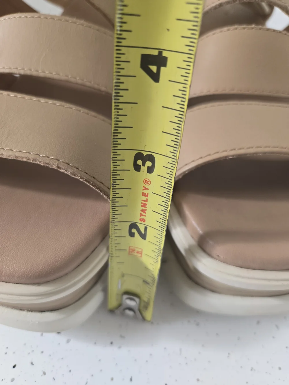 Sorel Kinetic Impact Y-Strap Wedge Sandals Tan Leather Size 7.5